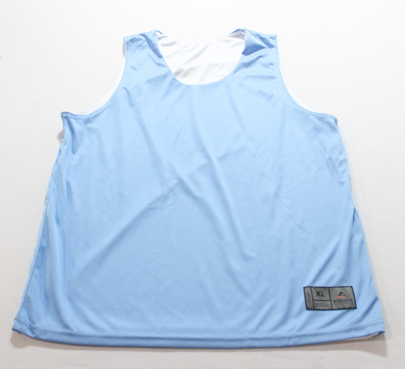 Augusta Sportswear Men’s Reversible Wicking Tank EJ3 Columbia Blue/White Size XL