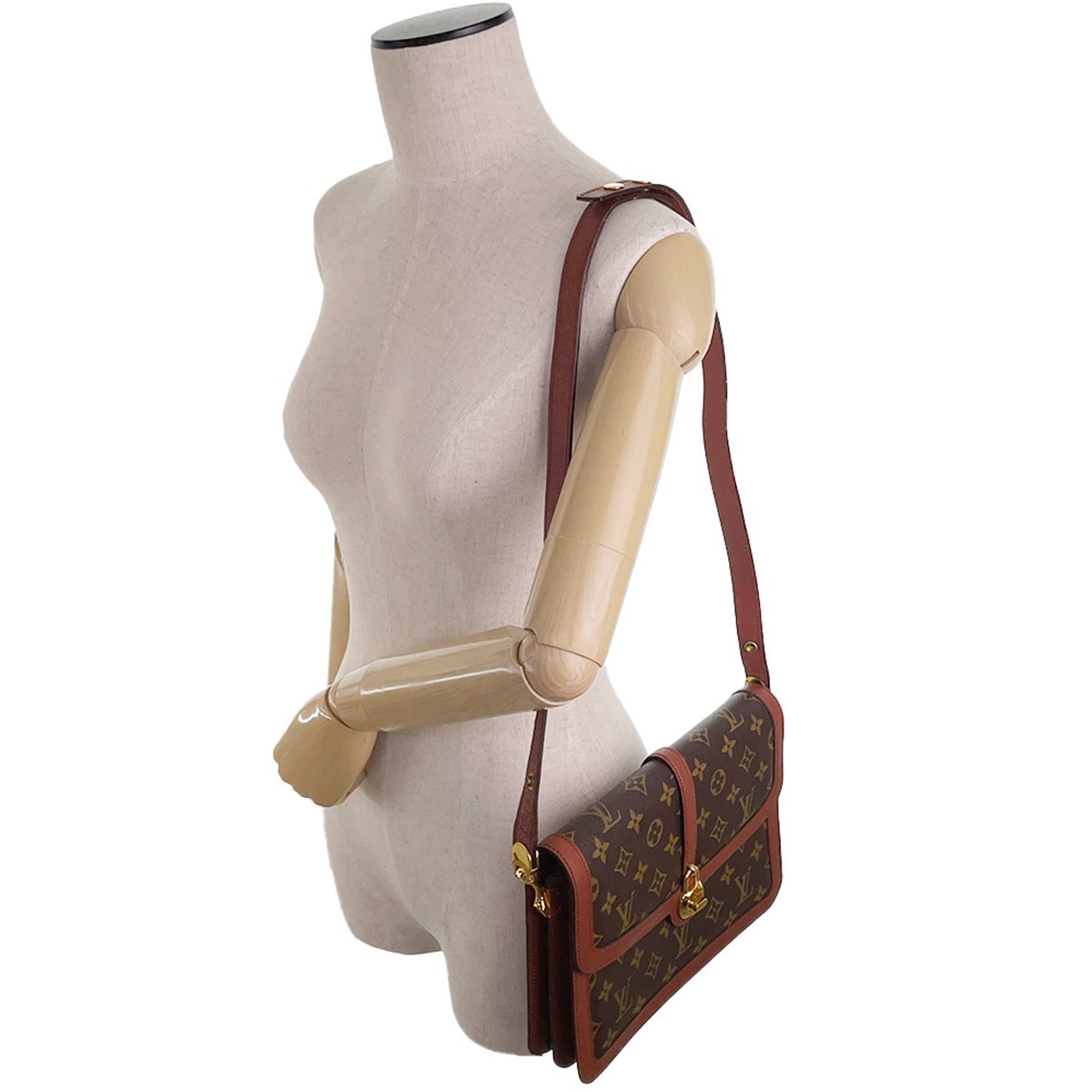 Louis Vuitton Monogram Sac Vendome Leather Brown Shoulder bag 4518