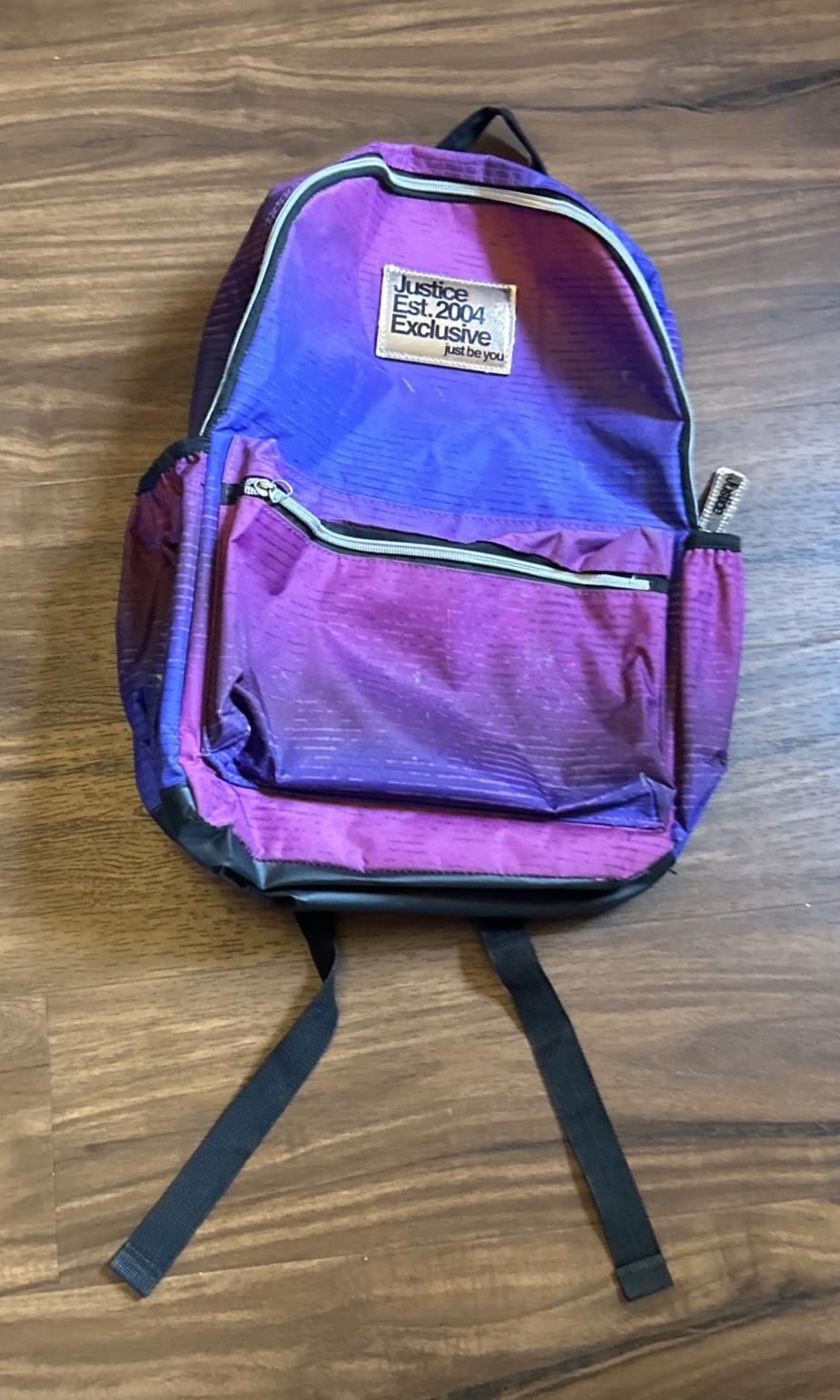 Justice Est. 2004 Exclusive Just Be You Backpack in Shades Of Purple (Ombre)