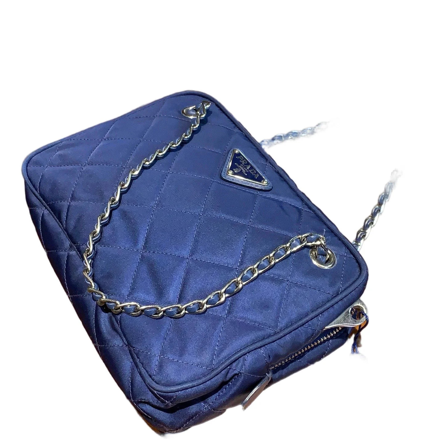 Prada Camera Case Blue Tessuto Nylon (mg060926c3r)
