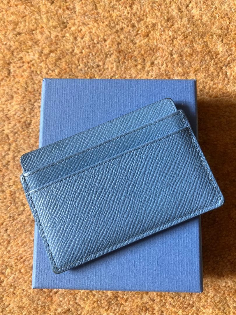 Smythson Unisex Leather Card Case Compact Card Holder Wallet W10 3cm