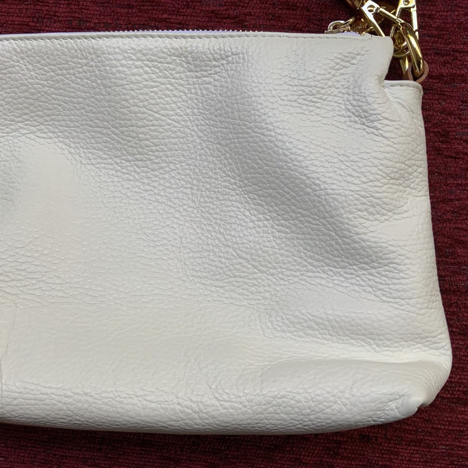 New Valentina Hand Painted Leather Crossbody Bag Floral Ivory Brown Italy
