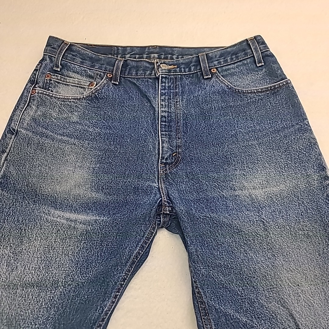 VTG Levi’s 505 Jeans Straight Blue Denim Mens 36×30 Faded Fits 34.5x 30 USA 90’s