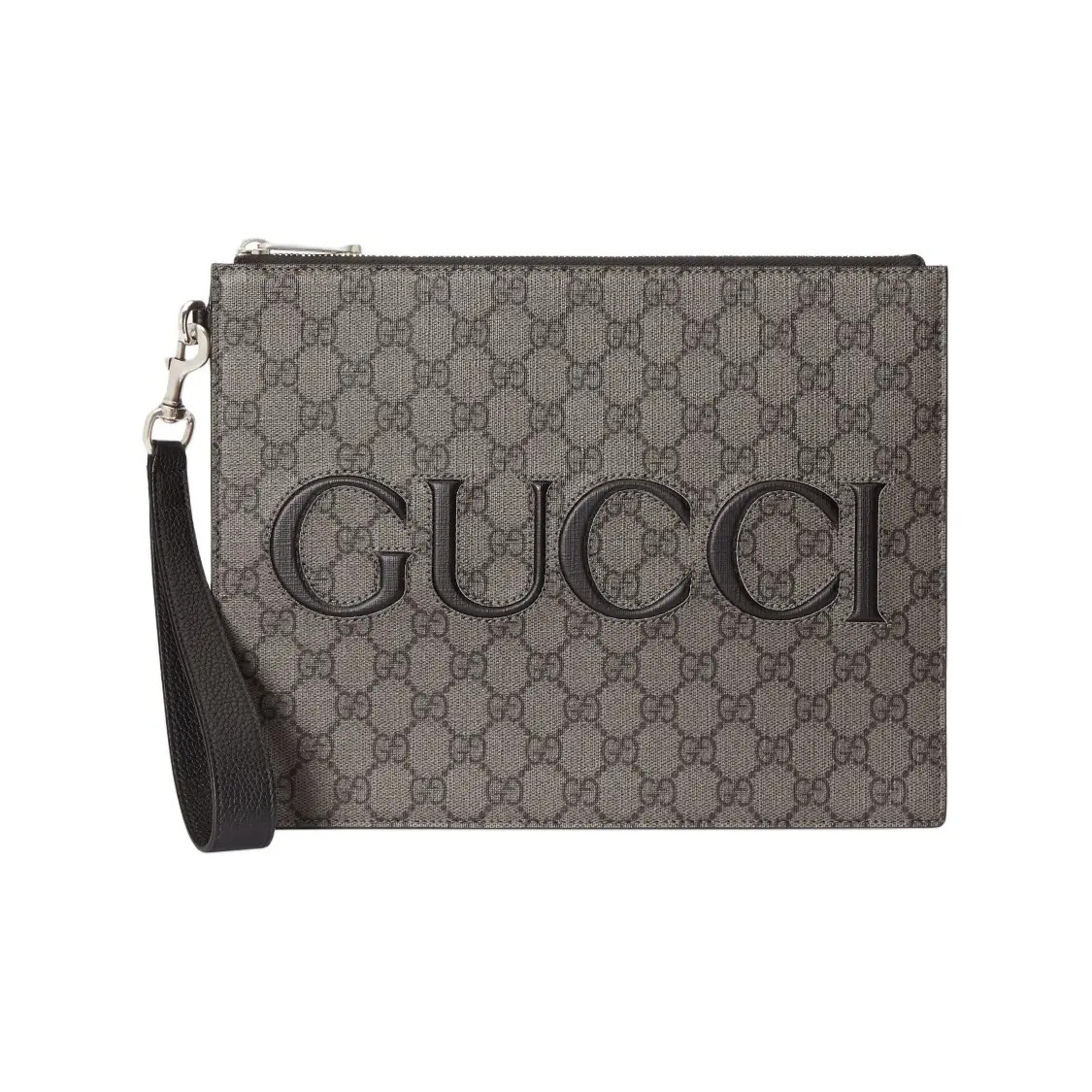 Gucci Brand Logo Zipper Open Supreme Canvas Bag Handbag Men’s 11x1x8.6 in