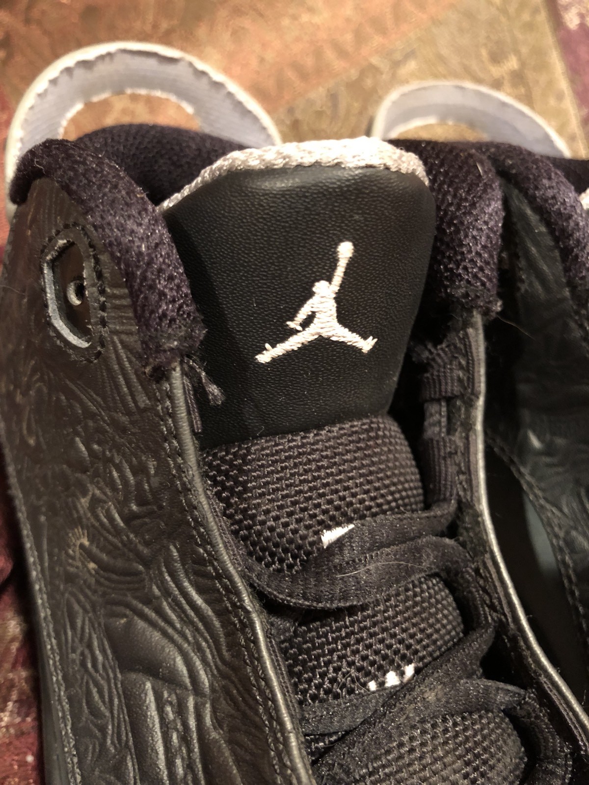 JORDAN DUB ZERO Youth Size 2.5Y Black/White Charcoal Wolf Gray 311071-004