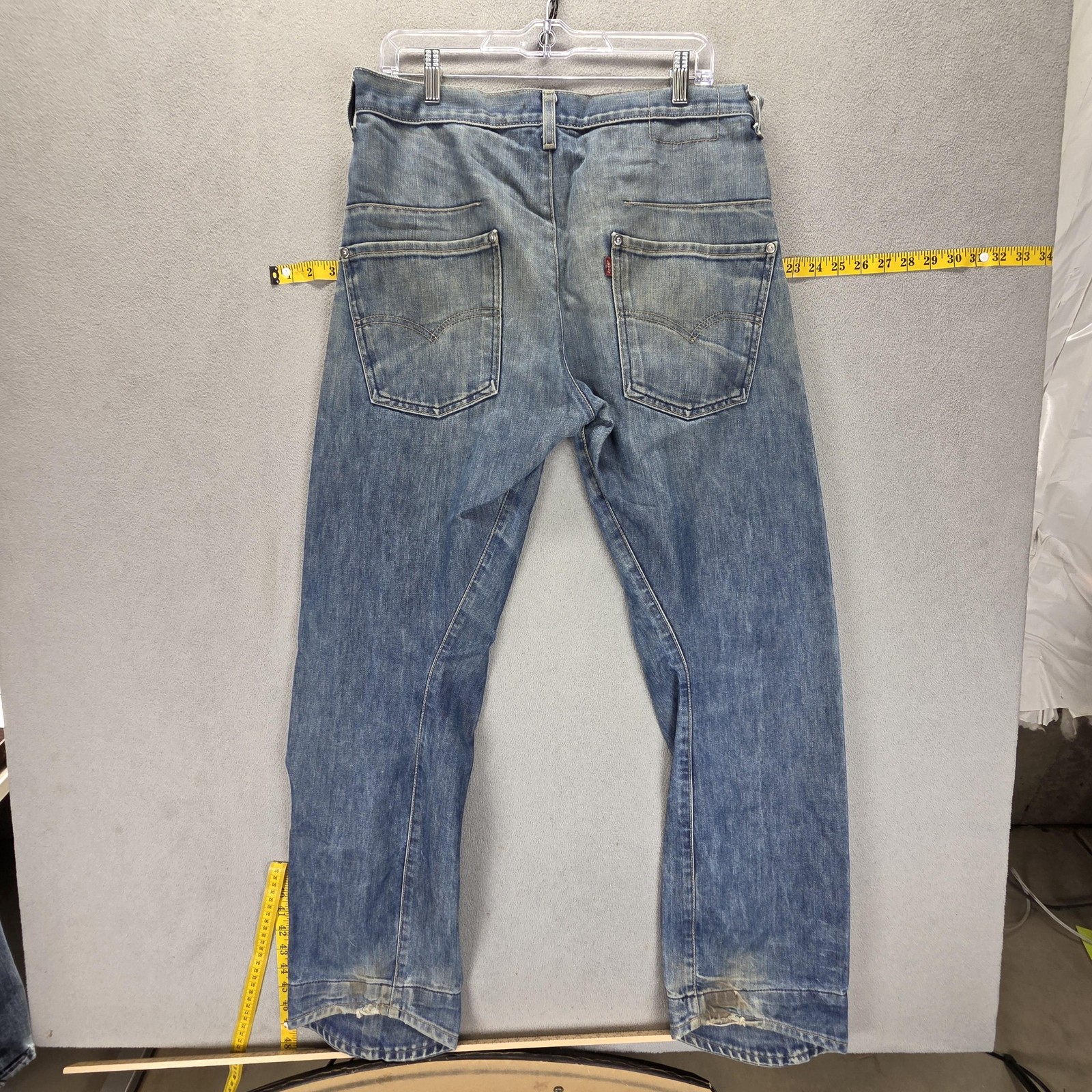 Vintage Levis Engineered Jeans Mens 32×32 Blue Twisted Button Fly Medium Wash