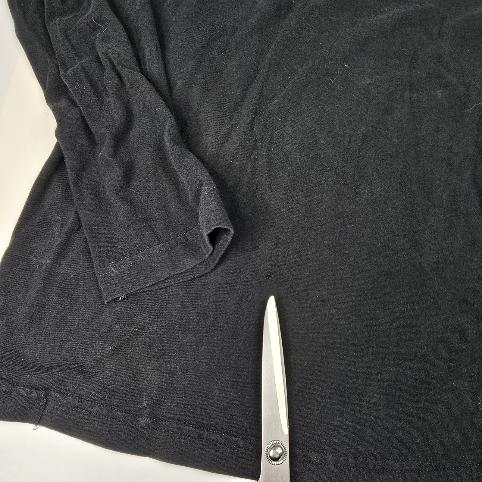 Kangol Long Sleeve T-Shirt Mens Black Logo Cotton Stretch Classic Fit Medium