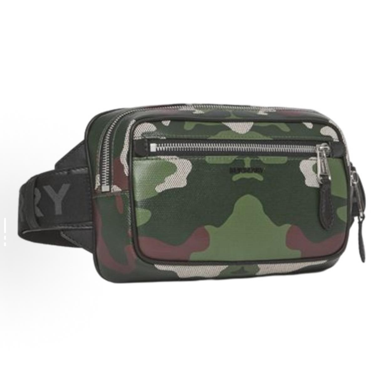 Burberry Camouflage Print Cotton Canvas Waist Bag – Unused #4929DR