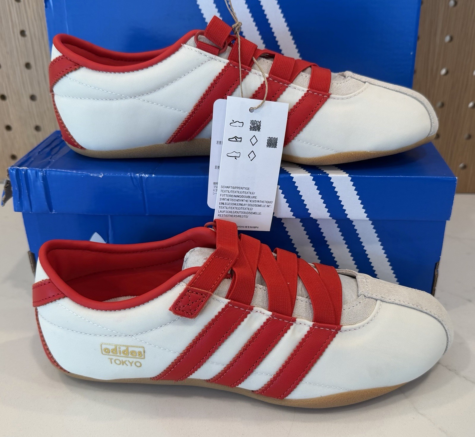 adidas Tokyo MJ Cream White Red [Size 5-10 Women] *FAST SHIP* IH3999