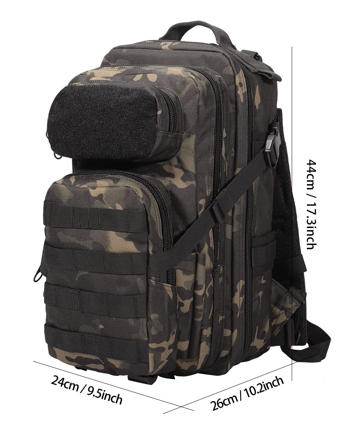 for Mens Tactical Backpack Military Backpacks 27L Small Army Survival Backpac…