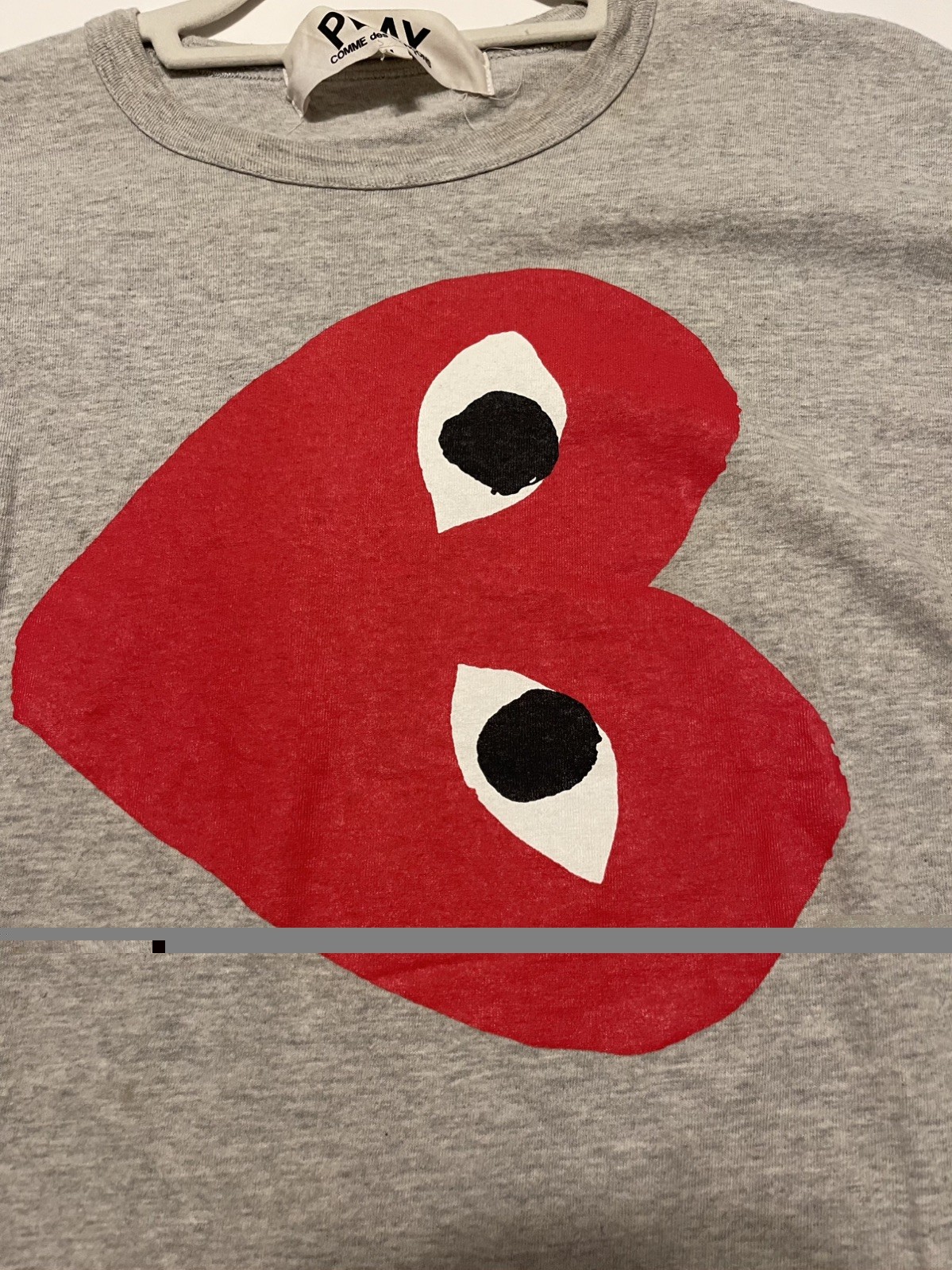 COMME DES GARCONS PLAY T-shirt Large, made in Japan