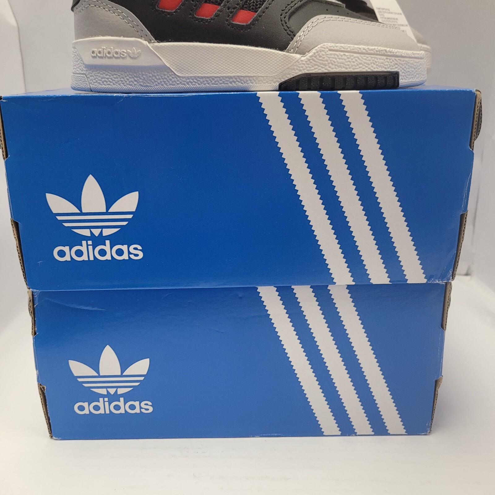 Adidas Drop Step Children’s US 11.5K Sneakers GX6517 Black Grey Red NEW with Box
