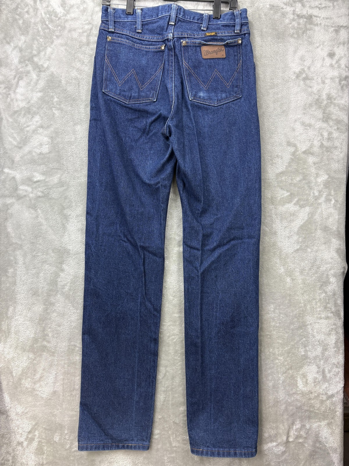 Wrangler 47MWZ Regular Fit Jeans Mens 32×36 Blue Straight Leg Cowboy Cut Denim