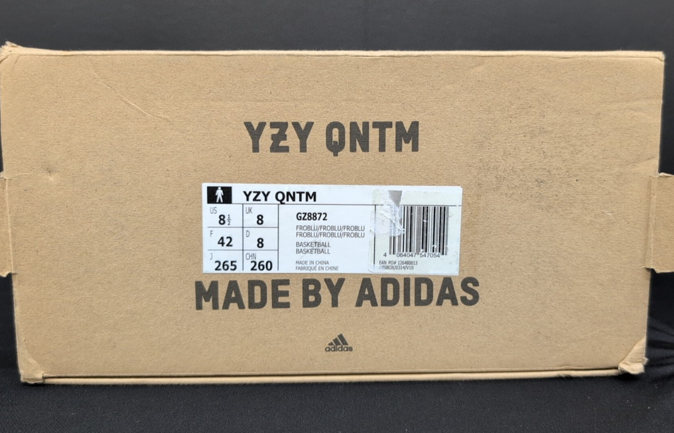 Adidas Yeezy Quantum Shoes Men’s Comfort Sneakers US 8.5 Frozen Blue GZ8872