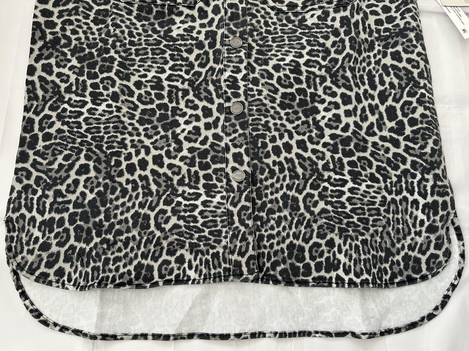 ROBERT RODRIGUEZ ‘SIMONE‘ OVERSIZED BUTTON DOWN SHIRT, LEOPARD, SIZE S, NWT