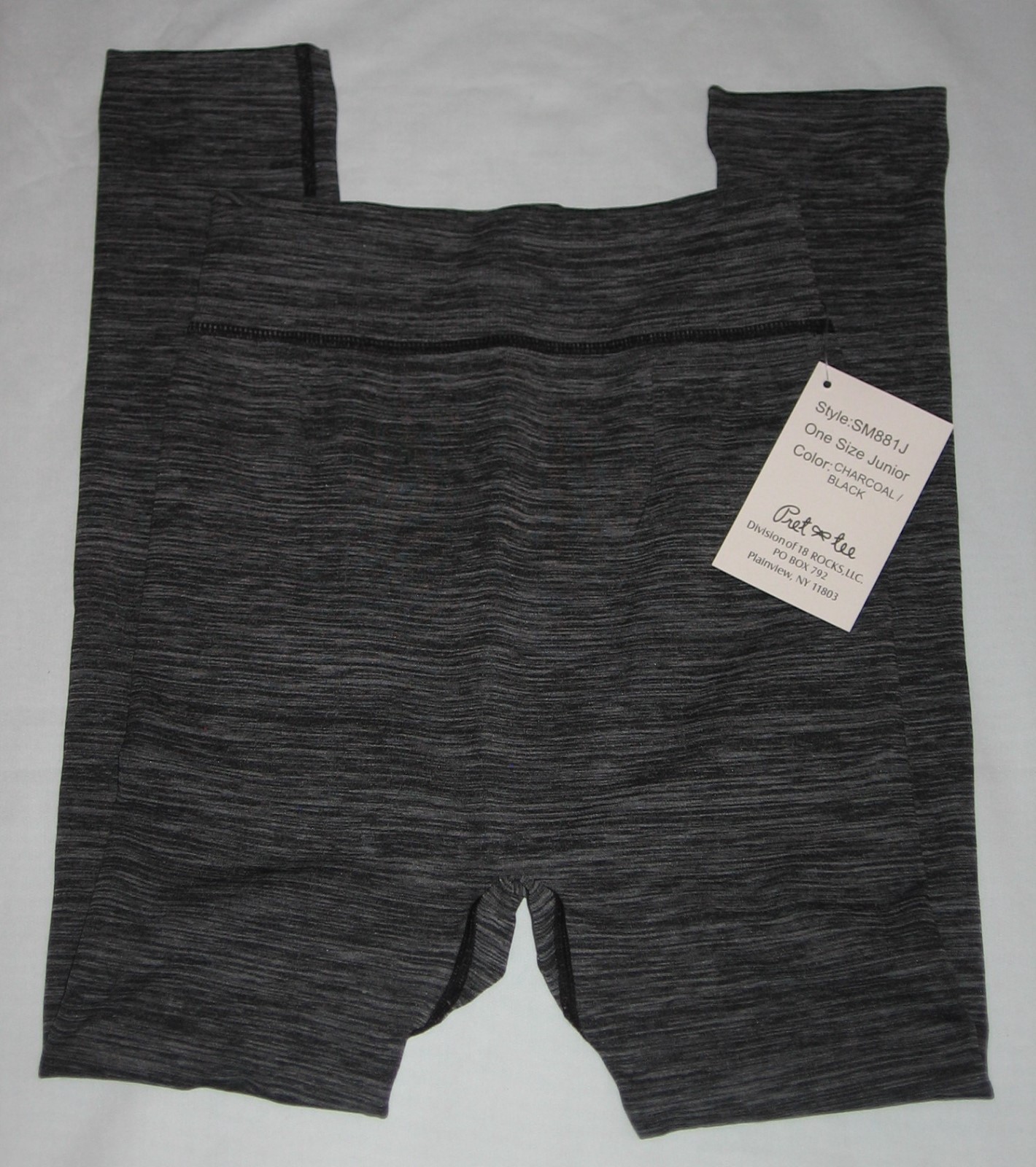 Super Soft Leggings Junior Size Pret Tee Brand Charcoal Black New With Tags