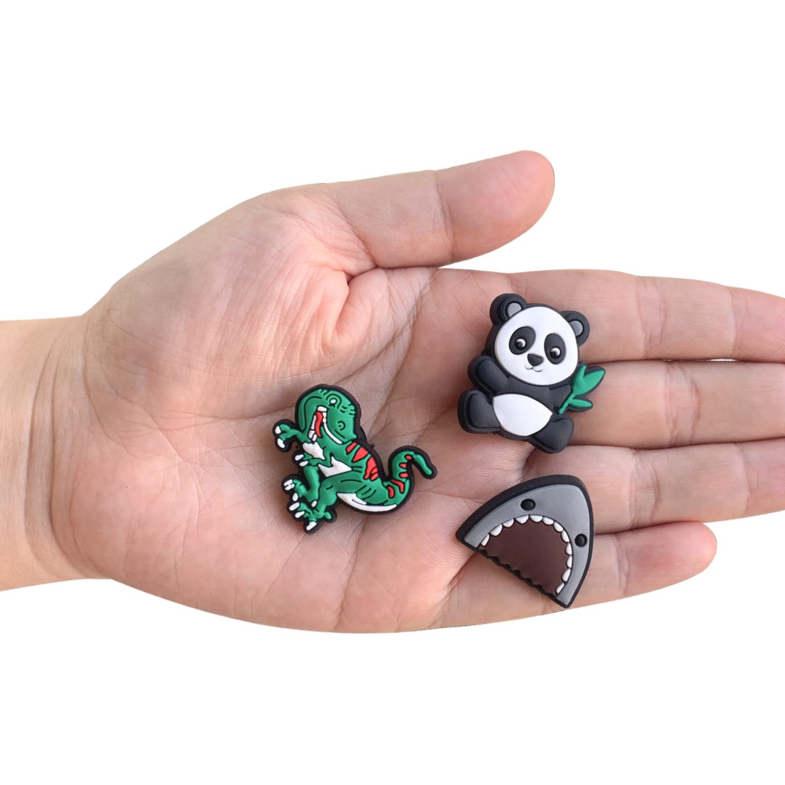 30 Pcs Mixed Pvc Shoe Charms Lot Different Charms Fit For Croc Clog Sandals USA