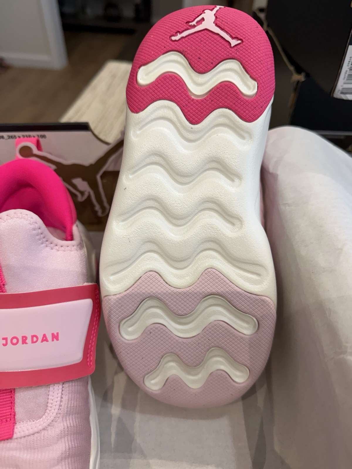 Size 2.5Y Nike Air Jordan 23/7.2 EasyOn PS PINK FOAM NEW IN BOX