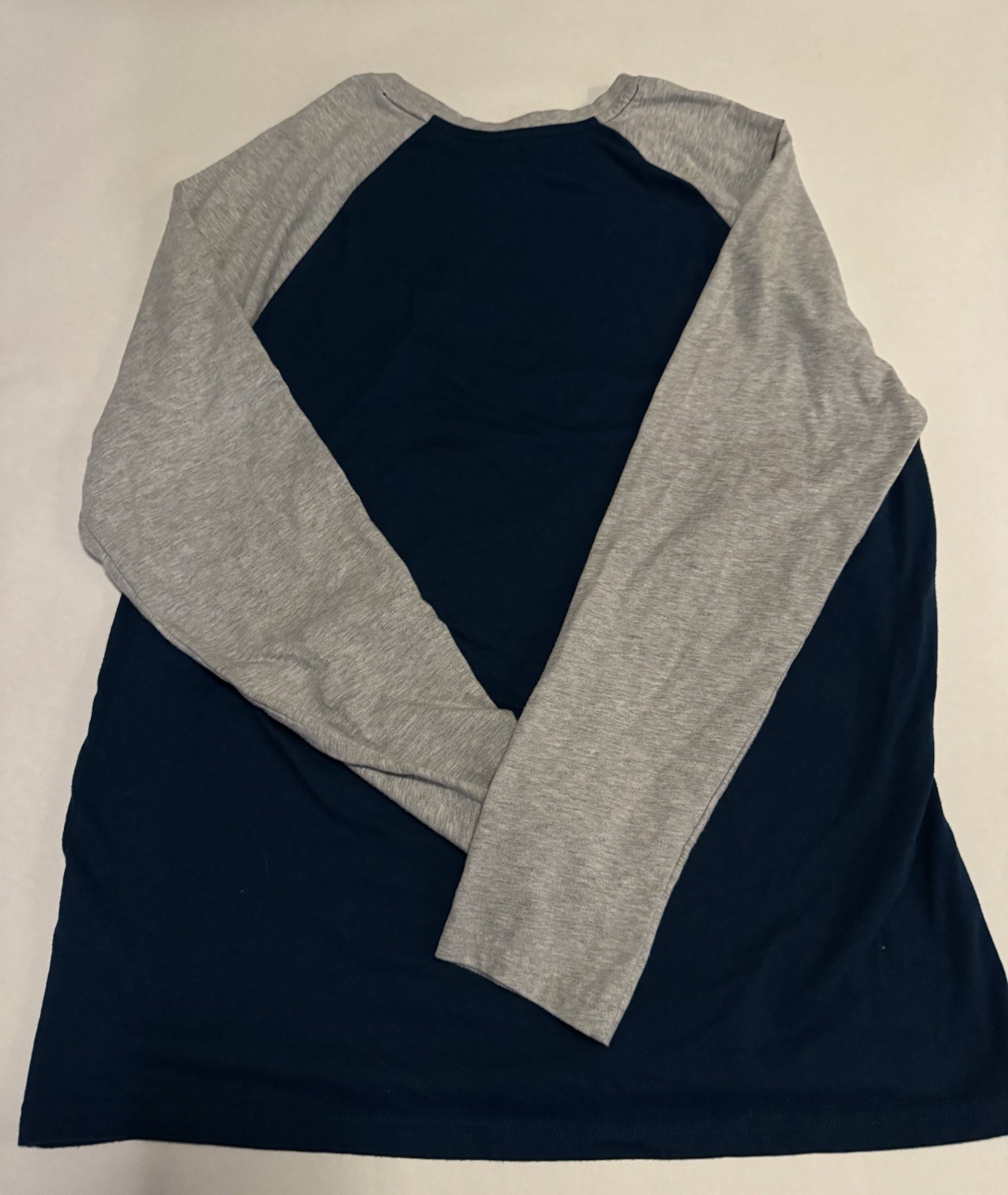 Hurley Colorblock Blue Gray Men’s L Crew Neck Long Sleeve T-Shirt