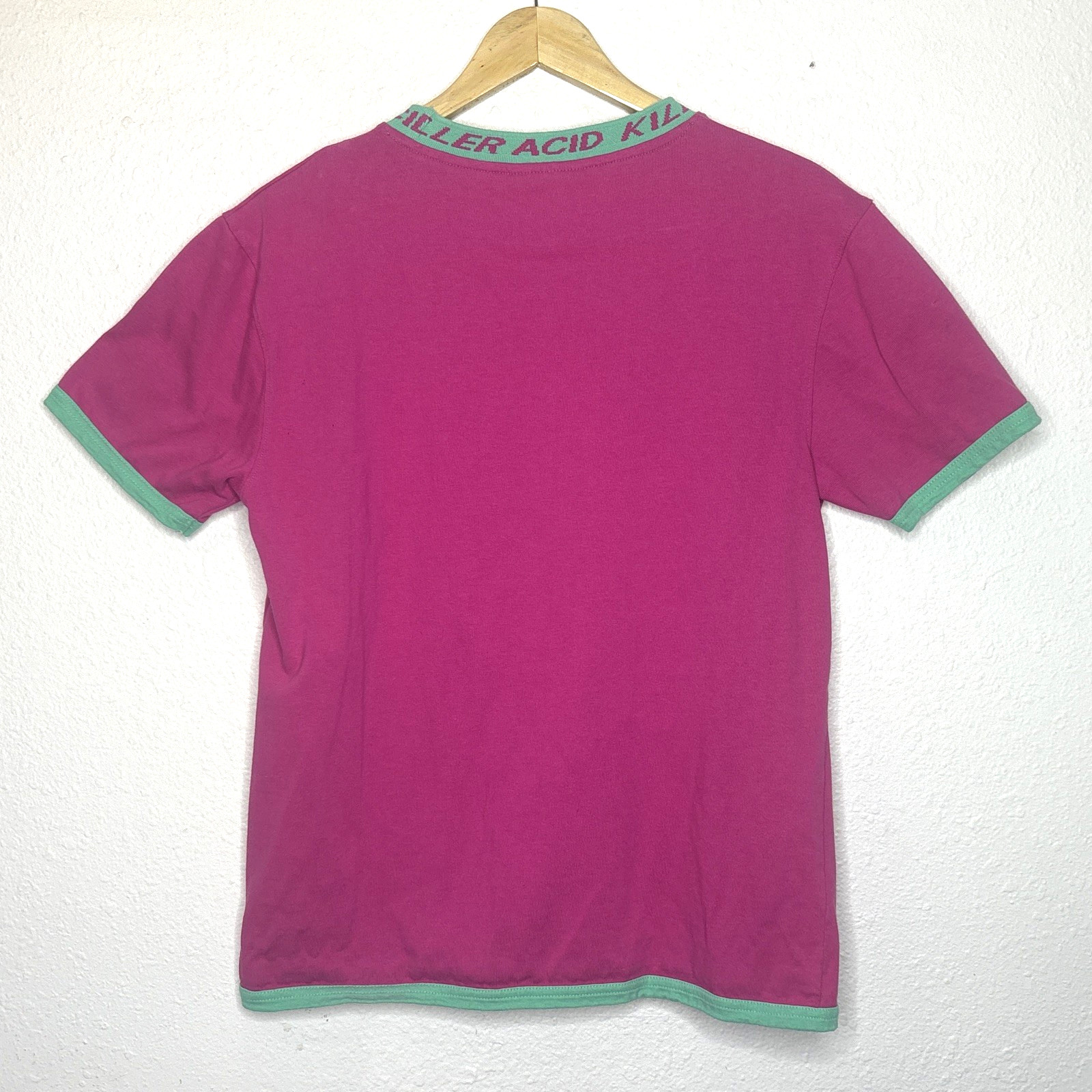 Killer Acid Short Sleeve Pink Alien Shirt Men’s Small Psychedelic Streetwear