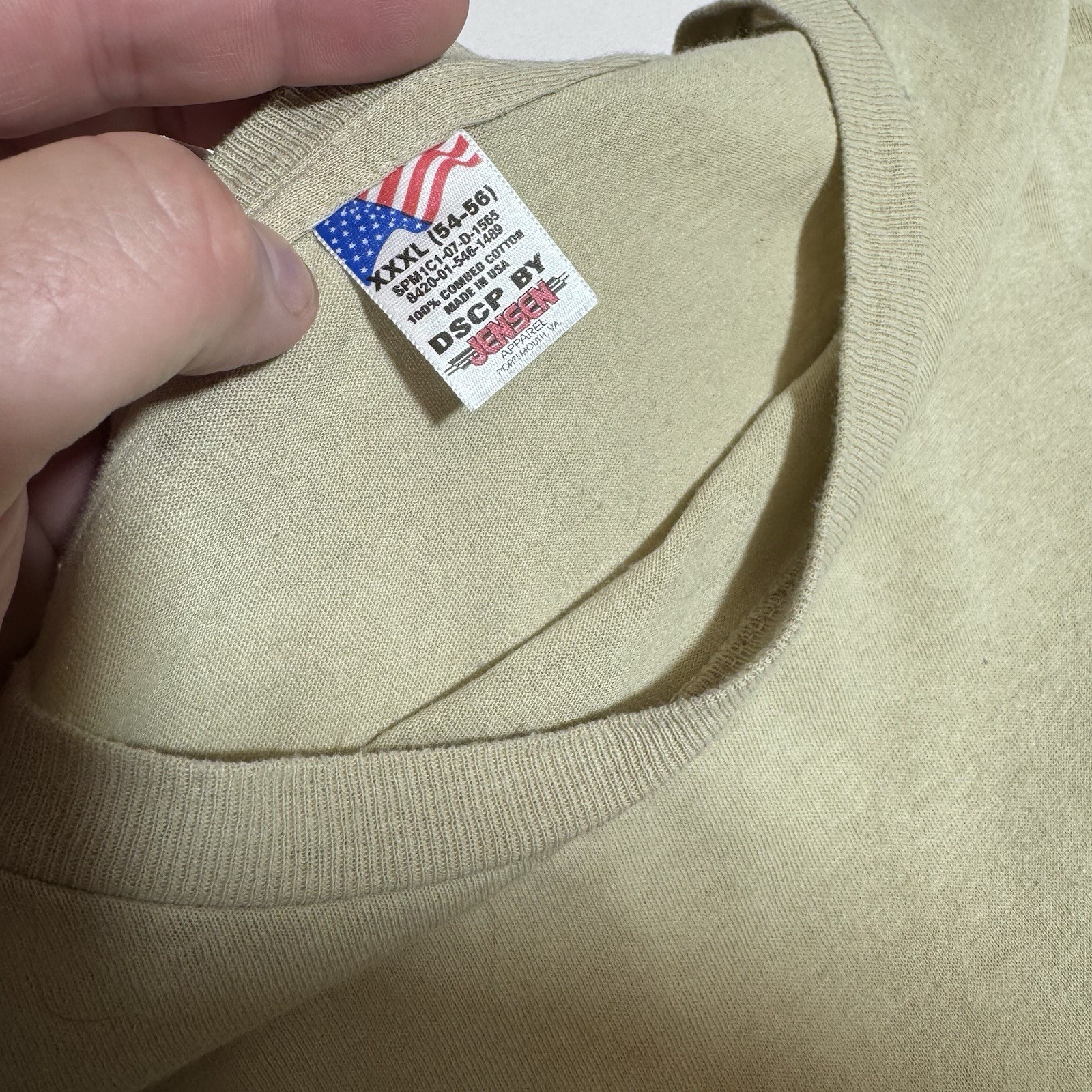 Jensen Apparel, USA, 100% Combed Cotton, VTG, Brown, Male, 3XL