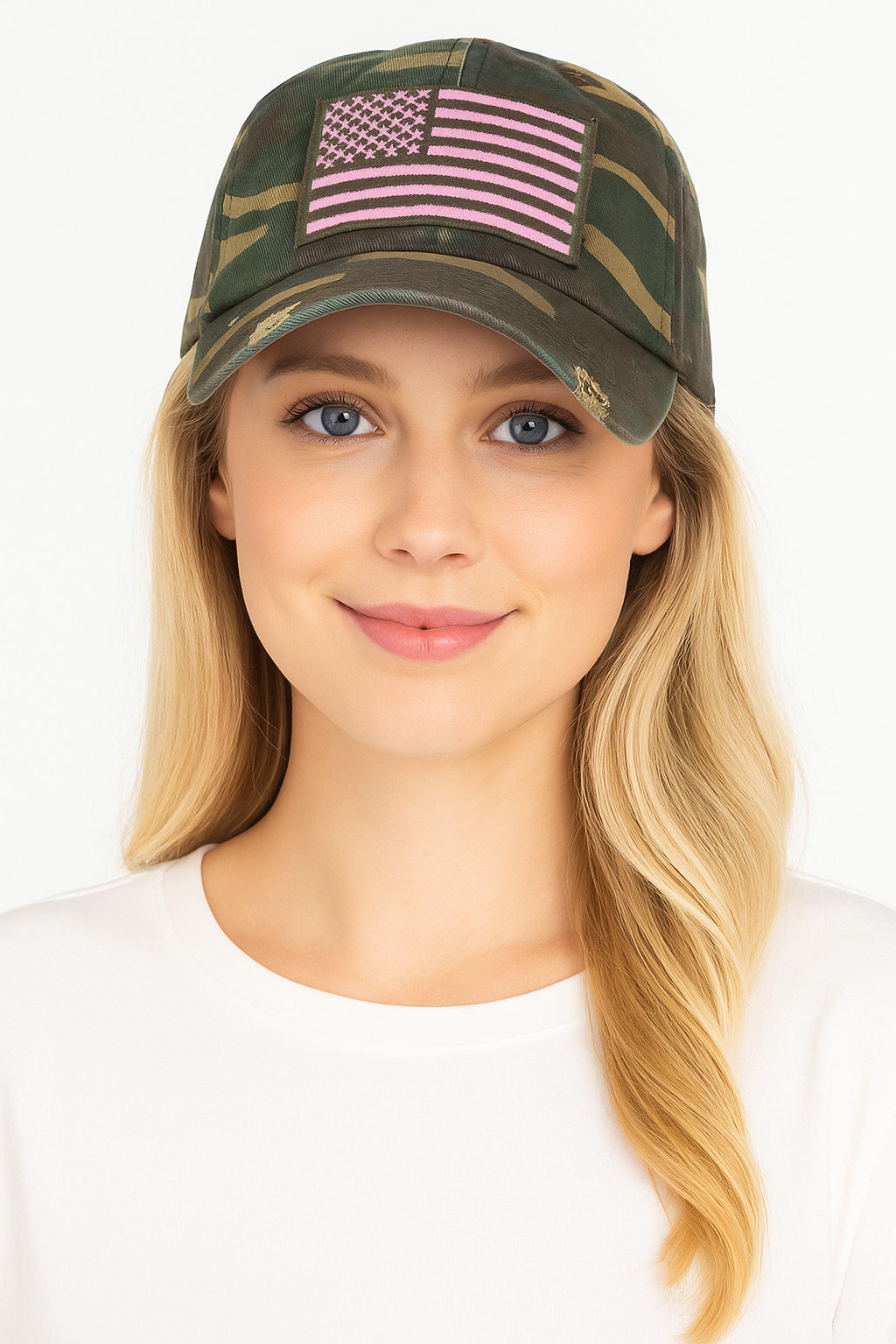 KBETHOS Unisex American USA Flag Washed Vintage Cotton Distressed Baseball Cap