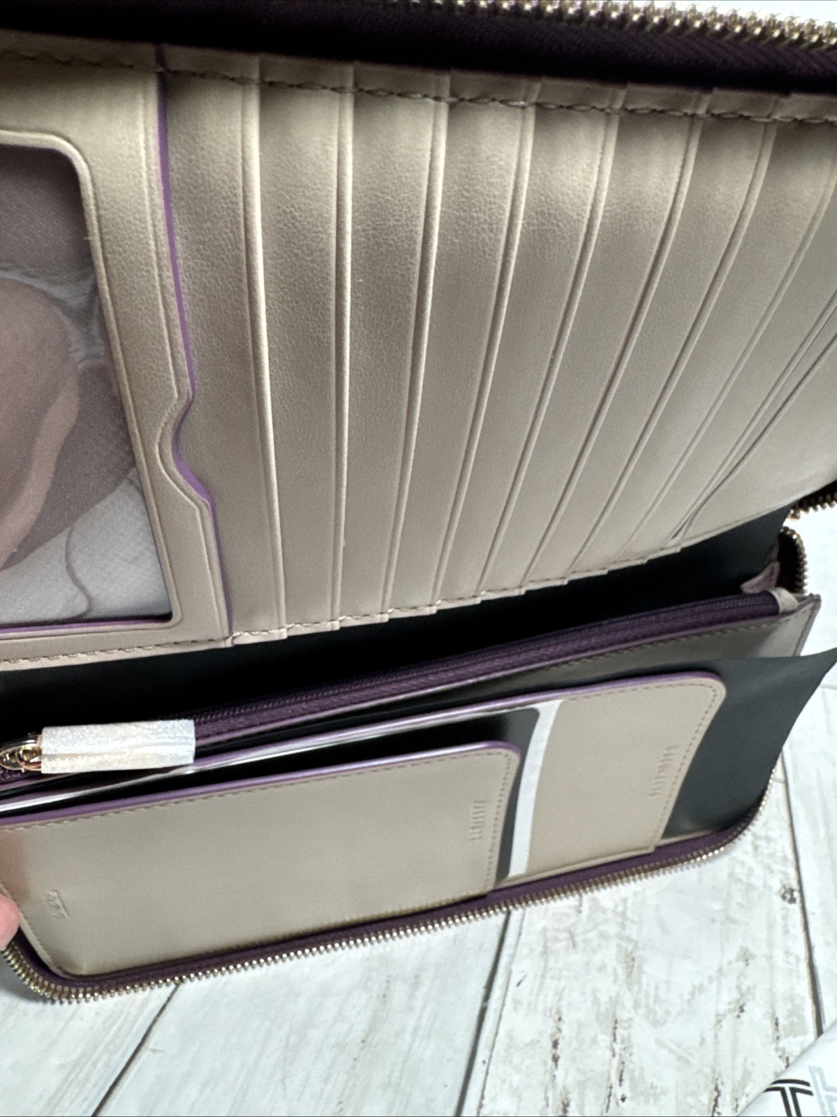 Tumi Belden SLG Travel Wallet Moonlight/Purple/Ombre 4.5×8.75”. New Without Tags