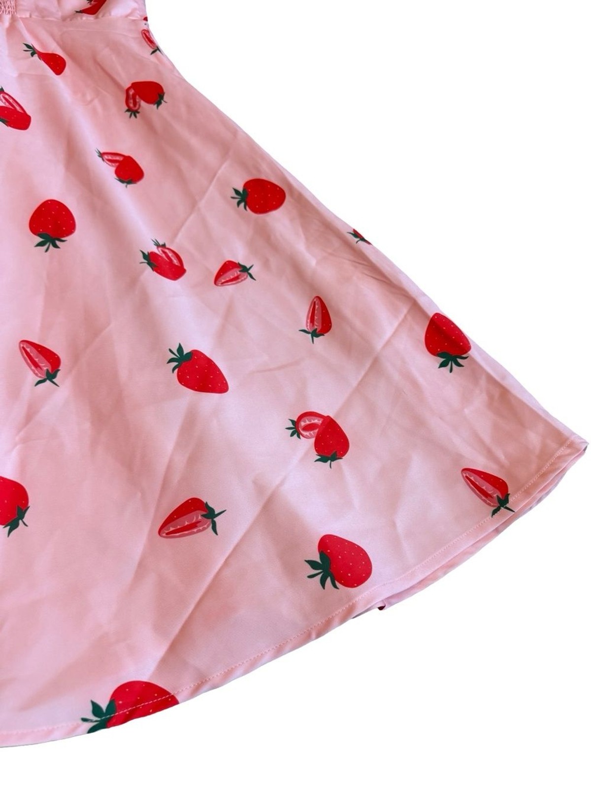 Belle Poque Strawberry Print DressA-Line Retro Pinup Rockabilly Girly Size Large