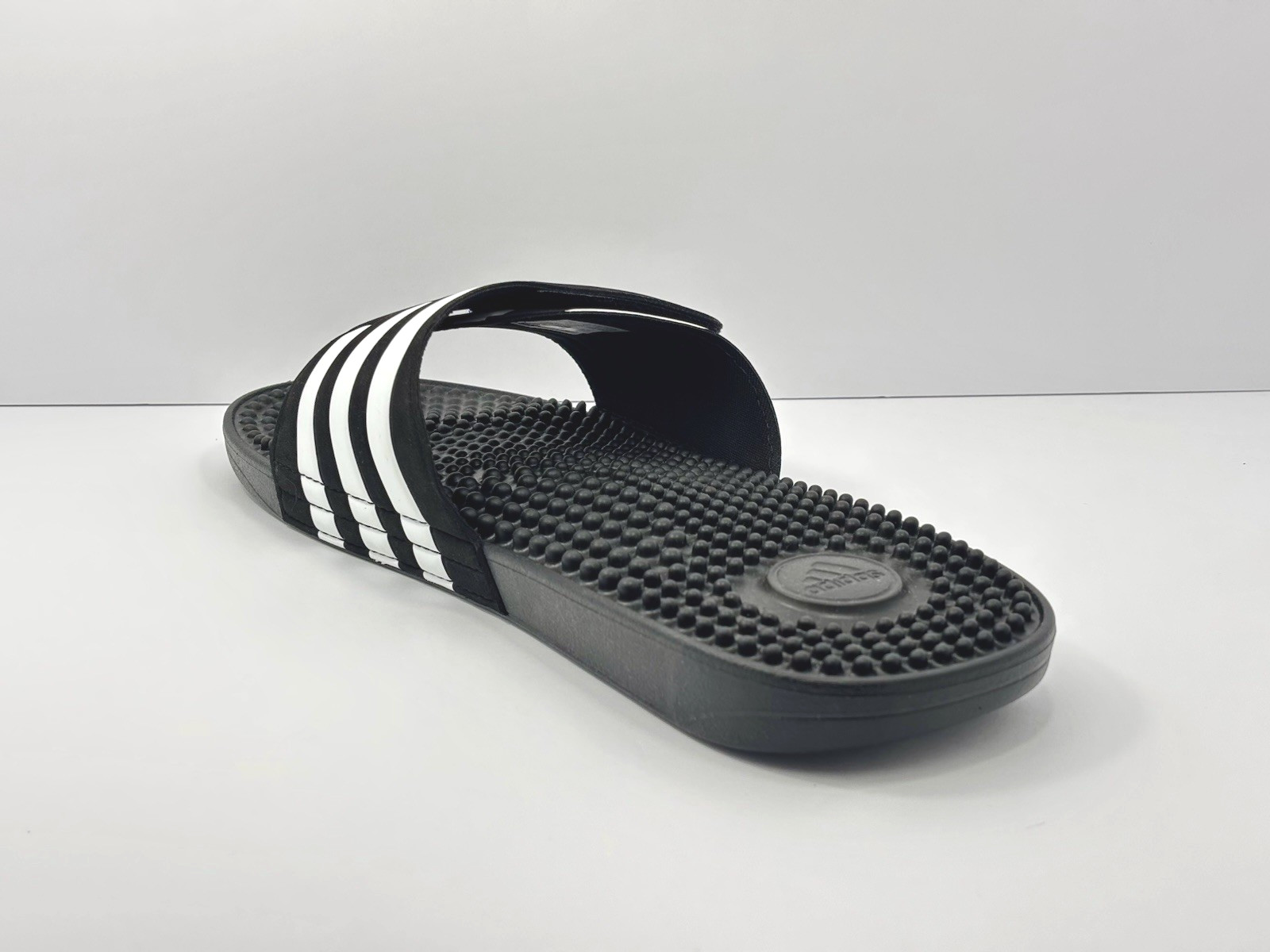 Size 11 Men’s/12 Women’s Adidas Adissage Slide Black/White F35580 New W. Tags