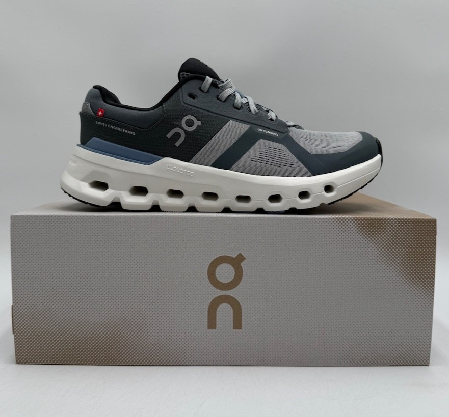 ON CLOUDRUNNER 2 Men’s NEW Athletic Sneaker Alloy/Chambray Multiple Sizes