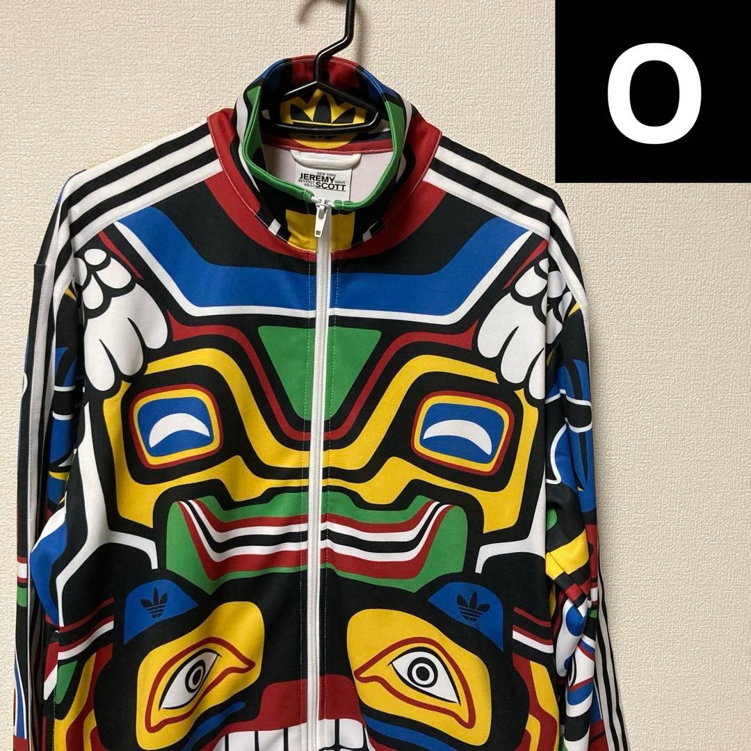 Jeremy Scott x Adidas Totem Pole Track Jacket Multicolor Zip Up Size M Rare