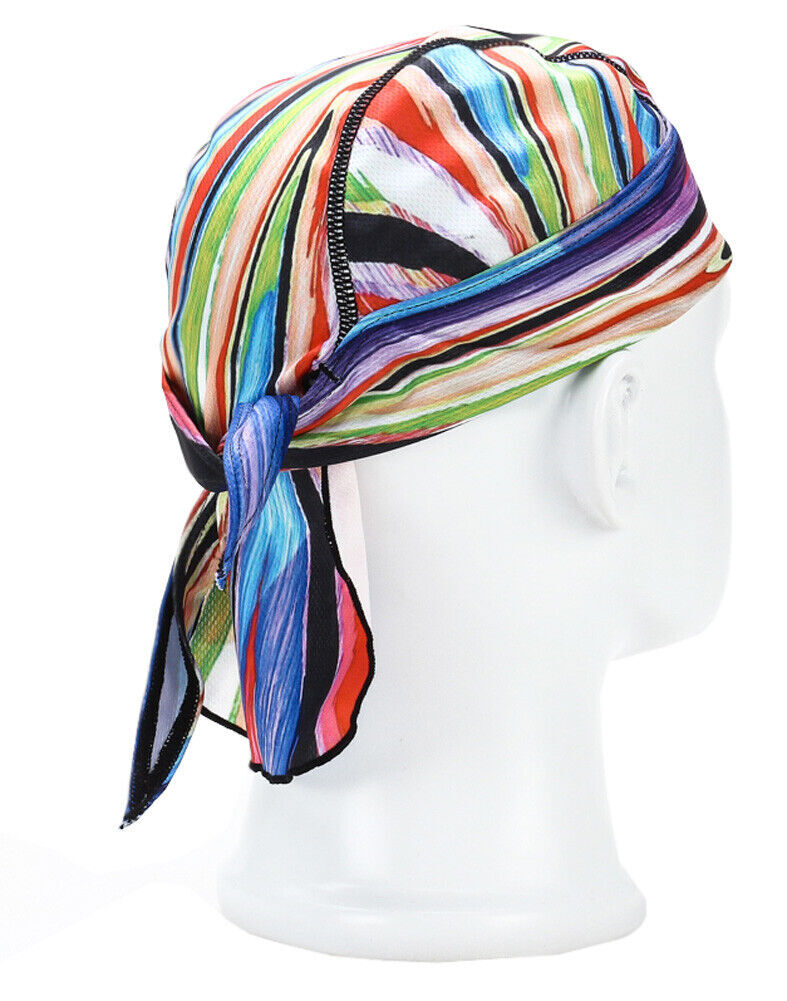 Quick Dry Do Rag Skull Cap Head Wrap Motorcycle Biker Doo Du Dew Bandana Hat