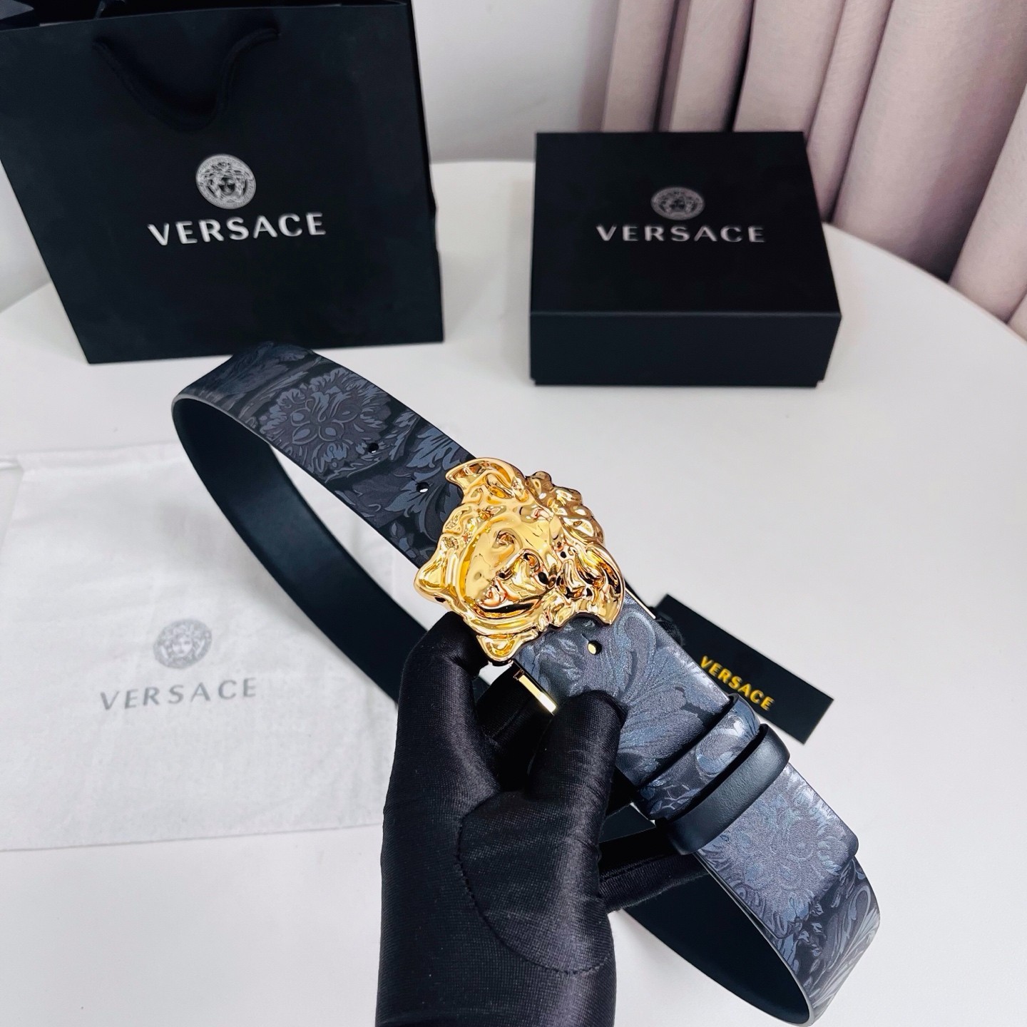 Versace belt men authentic new