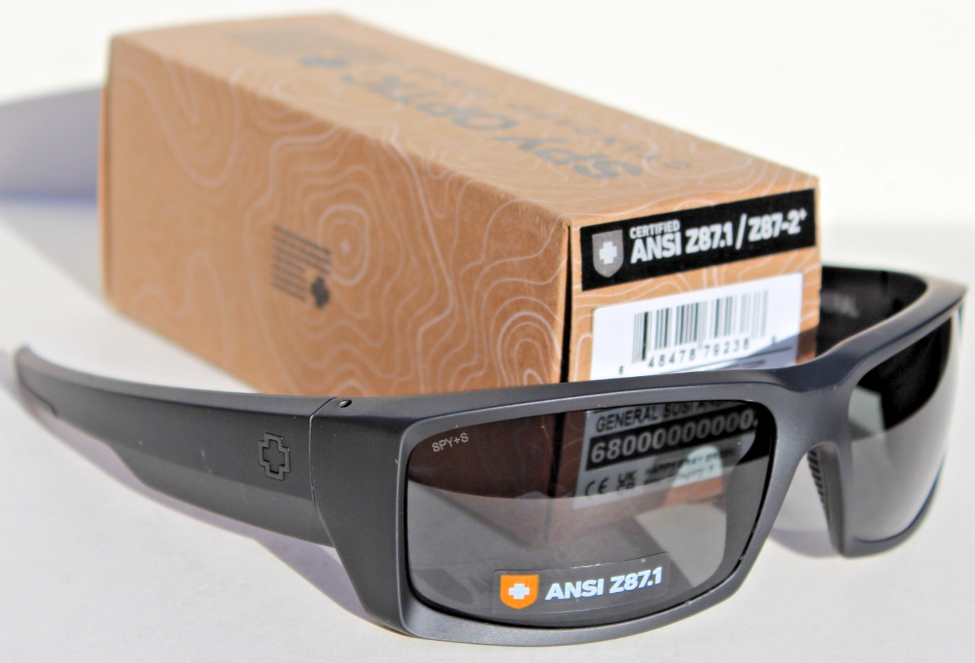 SPY OPTICS General SOSI Sunglasses Matte Black/Happy Gray Green ANSI Z87.1