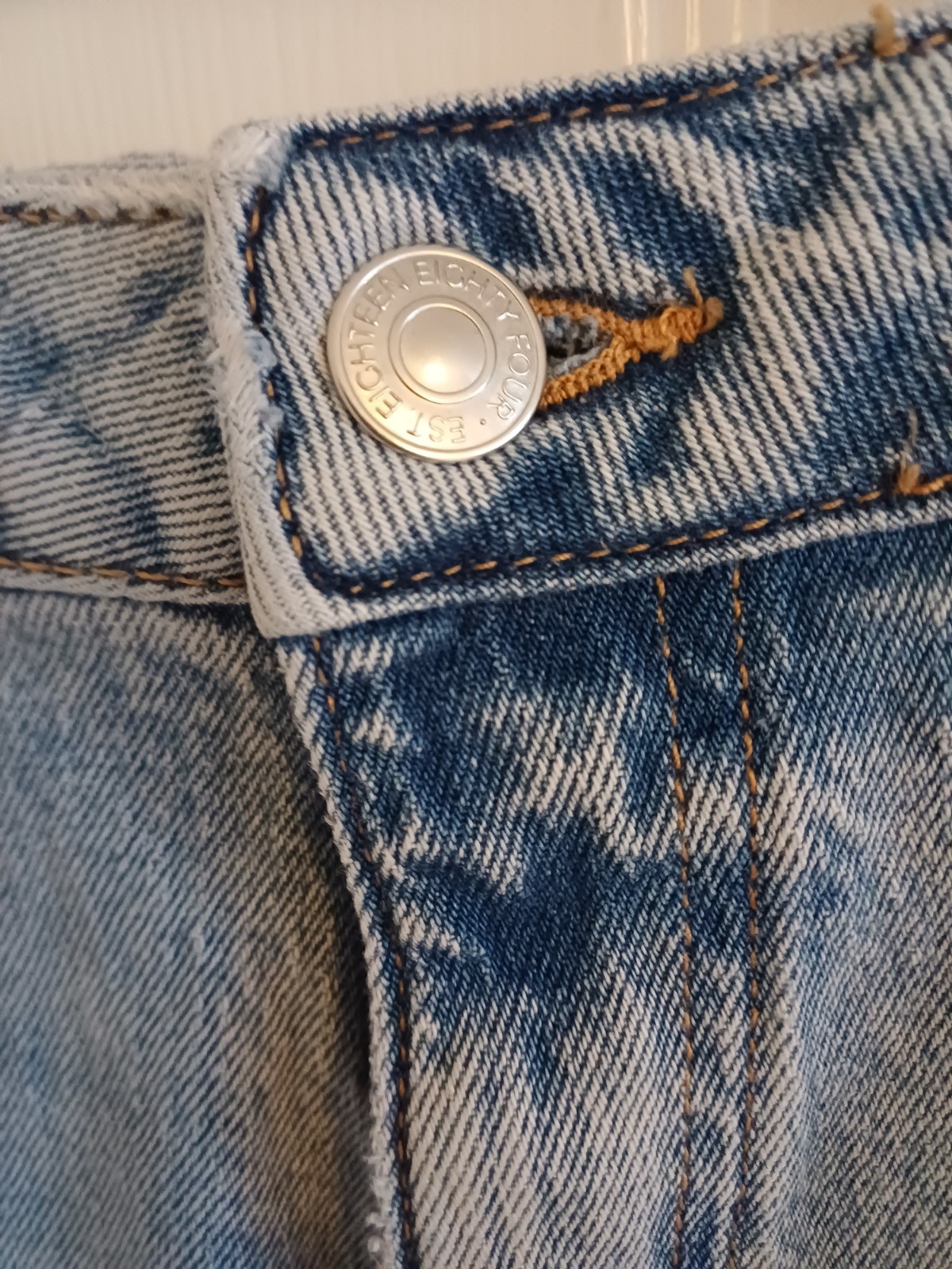 M&S Carrot Leg Jeans UK 18 Regular Light Indigo Ankle Grazing With Stretch