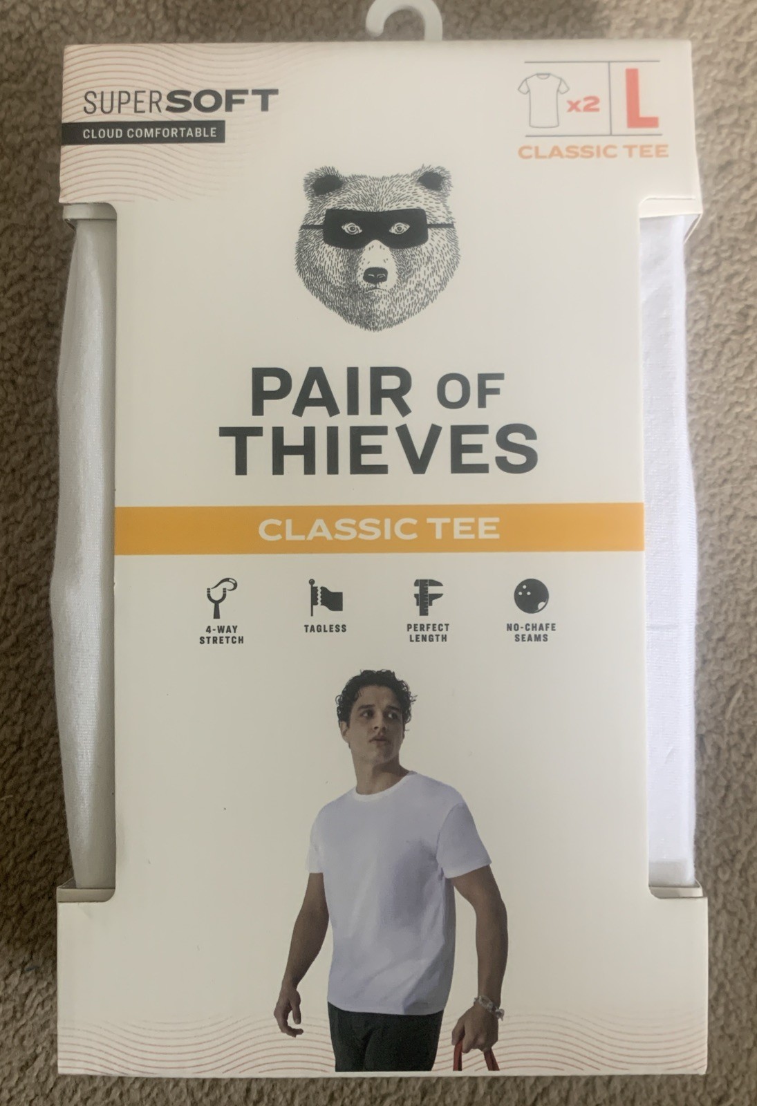 2 Pair Of Thieves Classic Tee Super Soft – Size Large