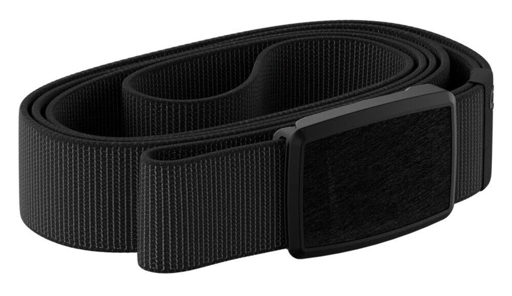 Groove Life Low Profile Mens Stretch Nylon Belt Black w/Magnetic Aluminum Buckle