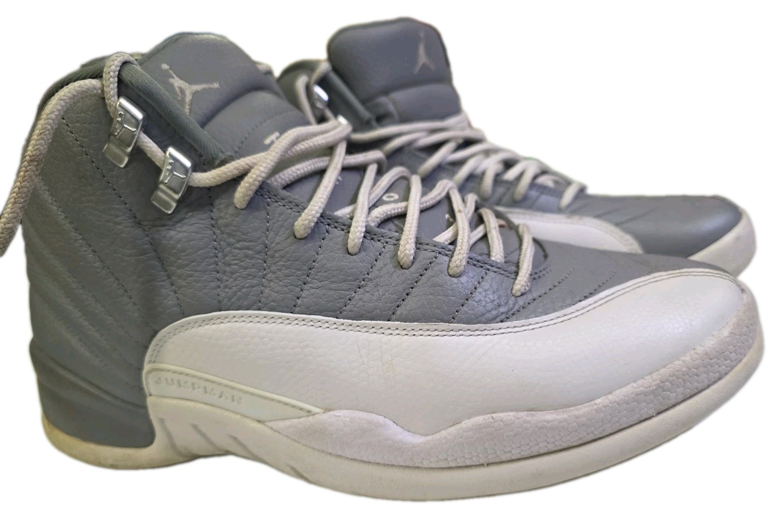 Nike Air Jordan 12 Stealth size 11 CT8013-015 OG XII Retro Clean White Grey