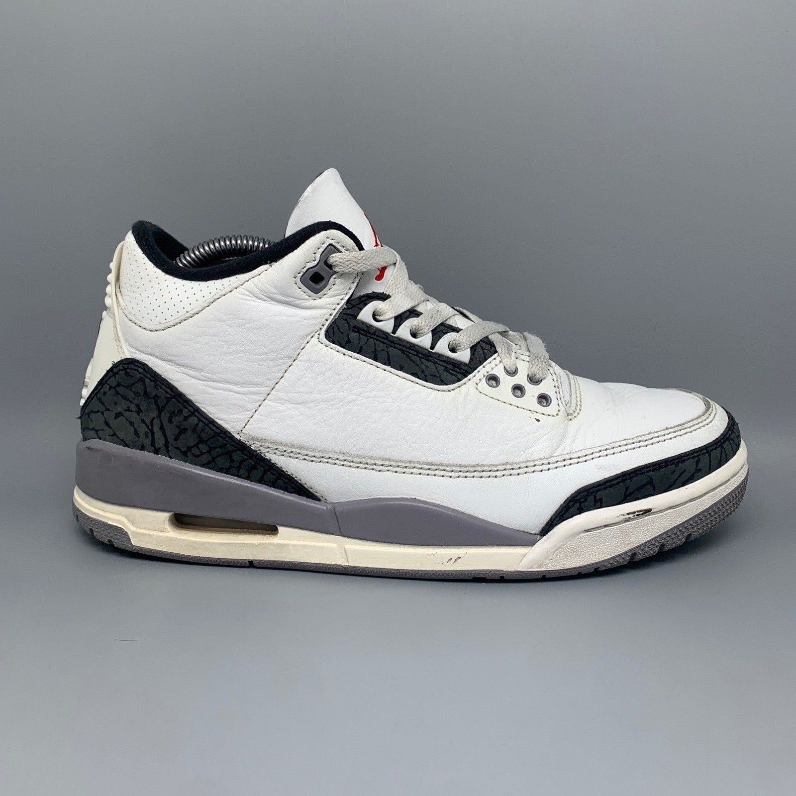 Jordan 3 Retro Cement Grey Basketball Shoes CT8532-106 Men’s Sz 8.5