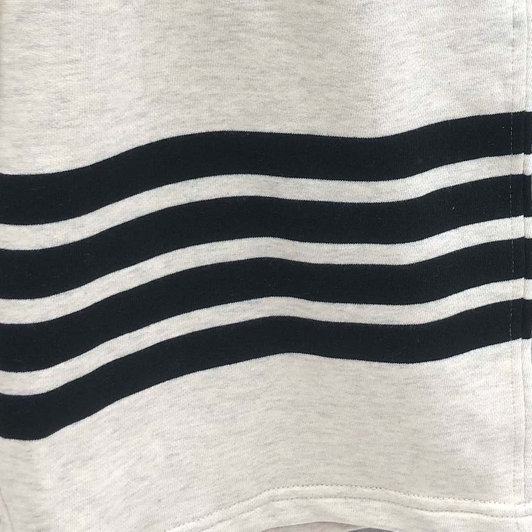 Thom Browne Men Yarn-Dyed Pique Sweat Shorts Signature 4 Bar Stripe
