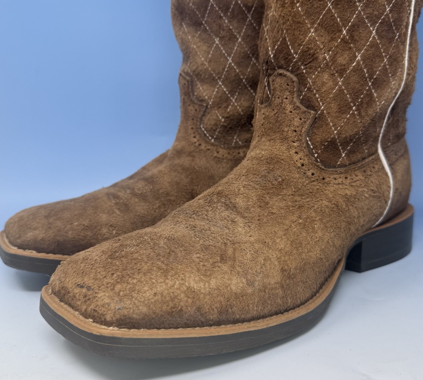 Twisted X Men’s Buckaroo Crazy Horse Taupe 18″ Western Boots MBK0021 Mens 8.5 D