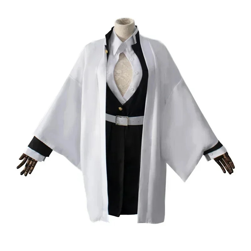 Clothes Halloween Anime Kanroji Mitsuri Cosplay Costume Kimono Haori Dress Wig