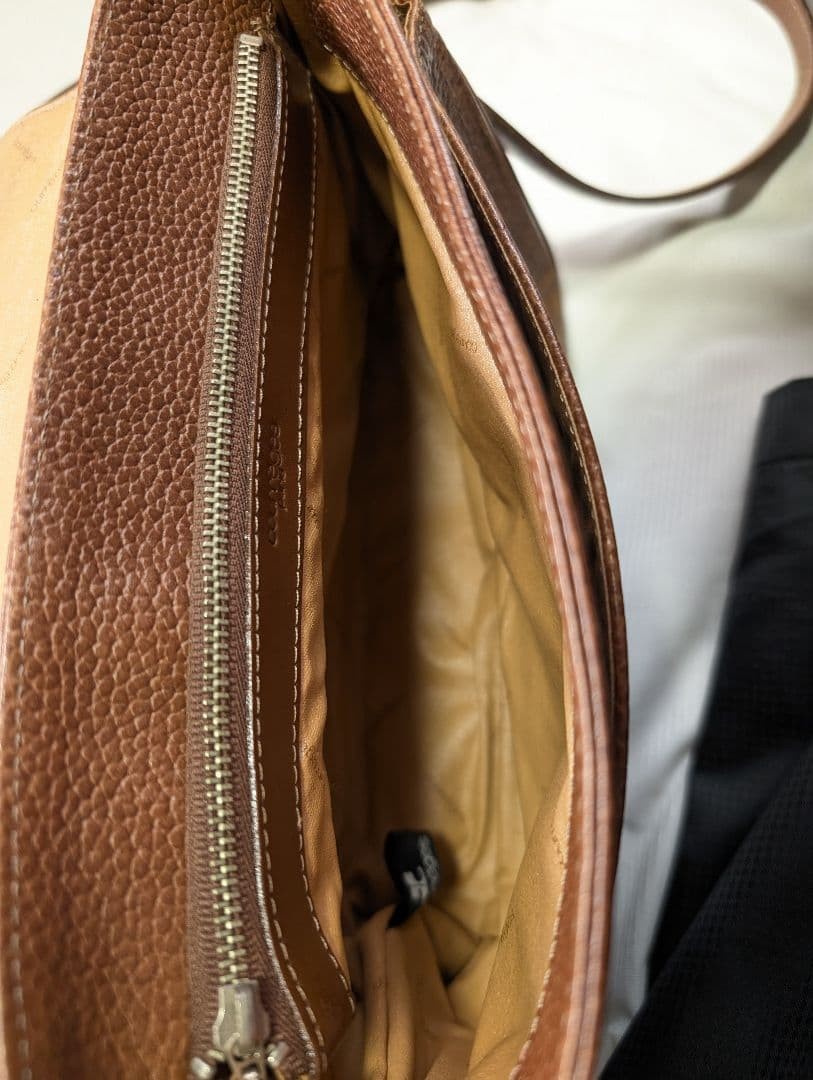 Courreges Brown Messenger Bag 9.8 inches
