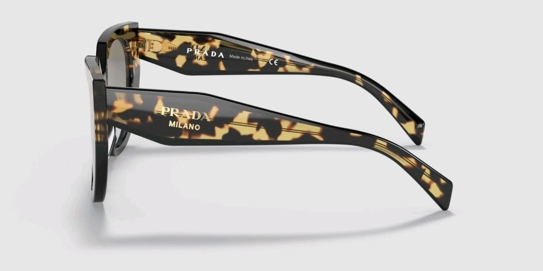 PRADA PR 15WS 3890A7 Black Medium Tortoise Grey Gradient 54mm Women’s Sunglasses