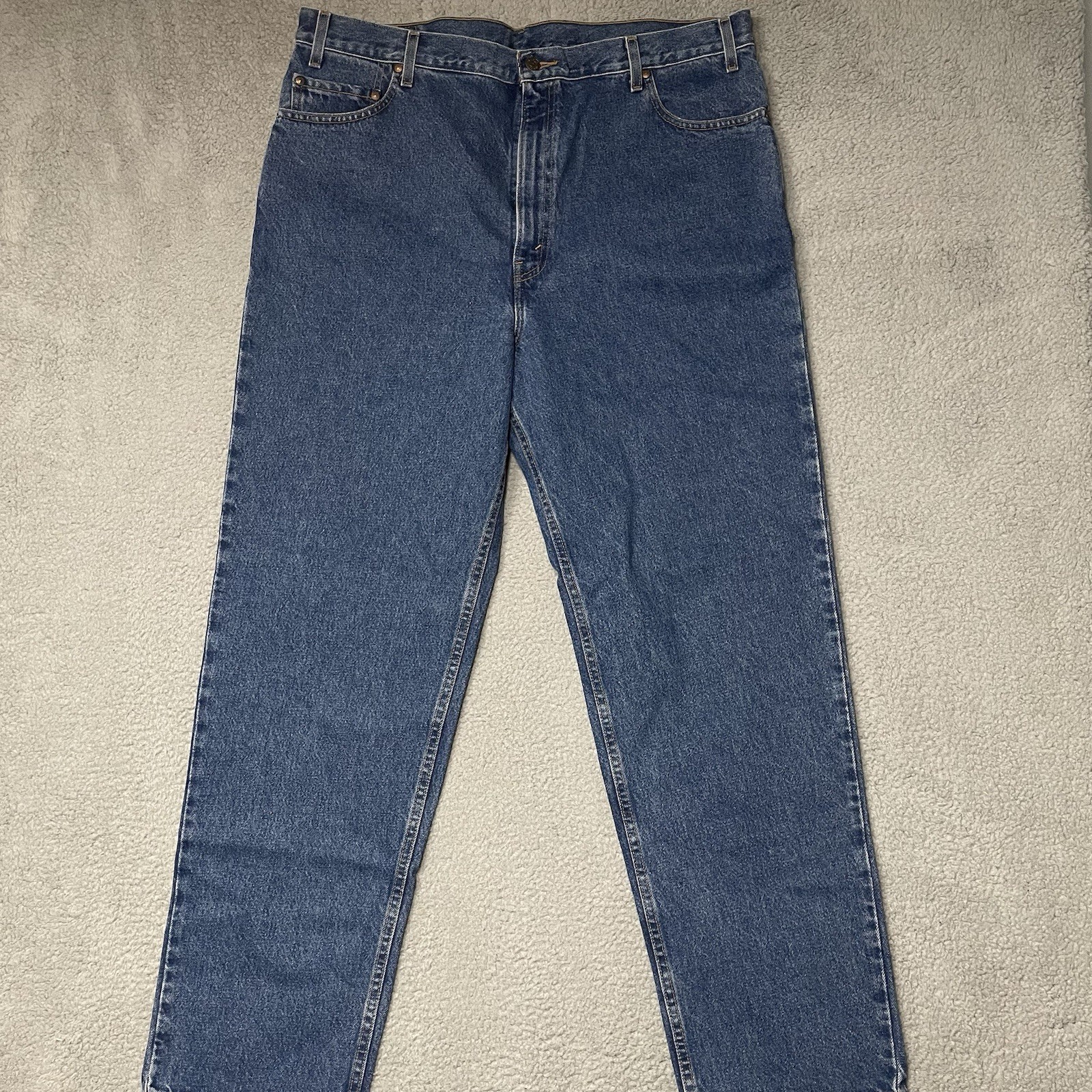 Vintage Levi’s 540 Relaxed Fit Blue Jeans Men 42×32 Brown Tab 90s DEADSTOCK NWT