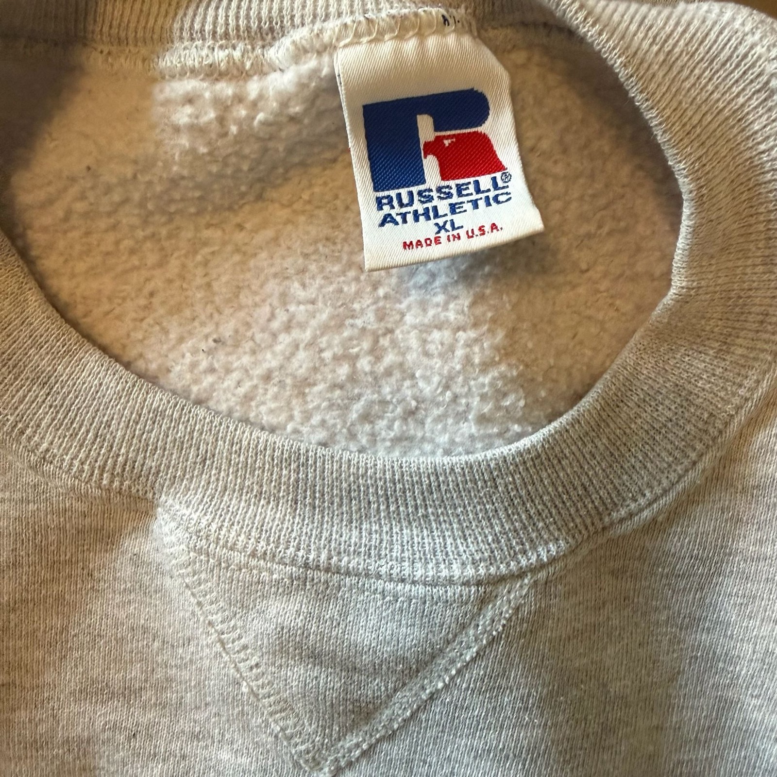 Vintage Russell Athletic Auburn University Alumni Embroidered USA Made Crewneck
