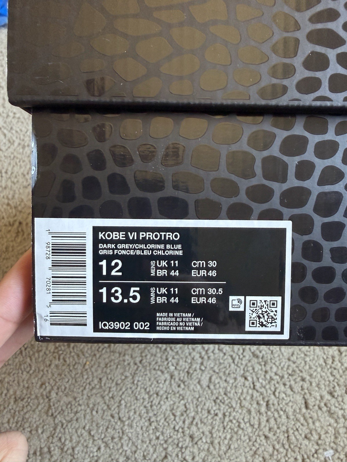Nike Kobe 6 Protro 3D All-Star Hollywood- Size Men 12