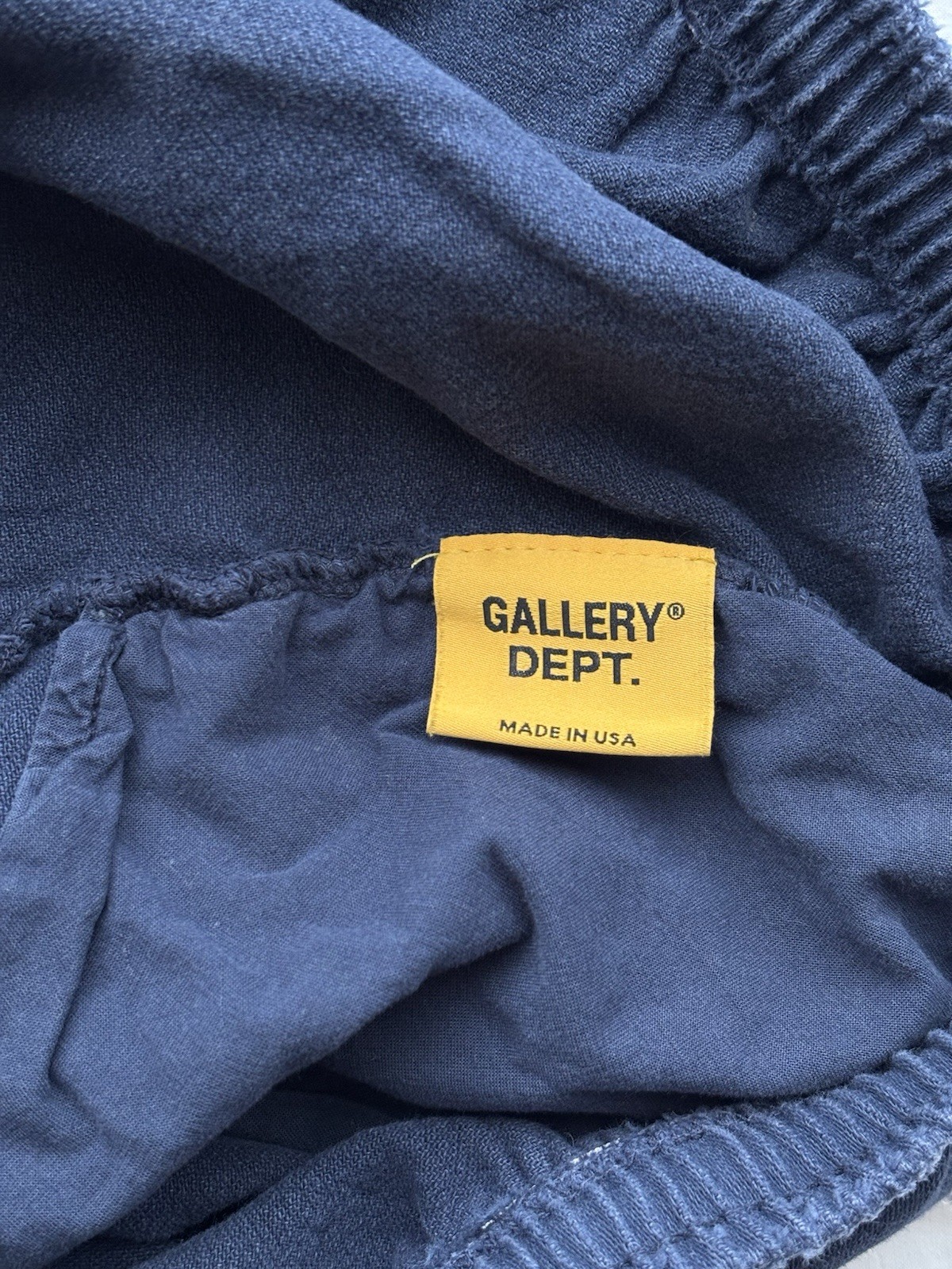 Gallery Dept. Zuma Shorts Navy Drawstring Size Large Made in USA Excellent