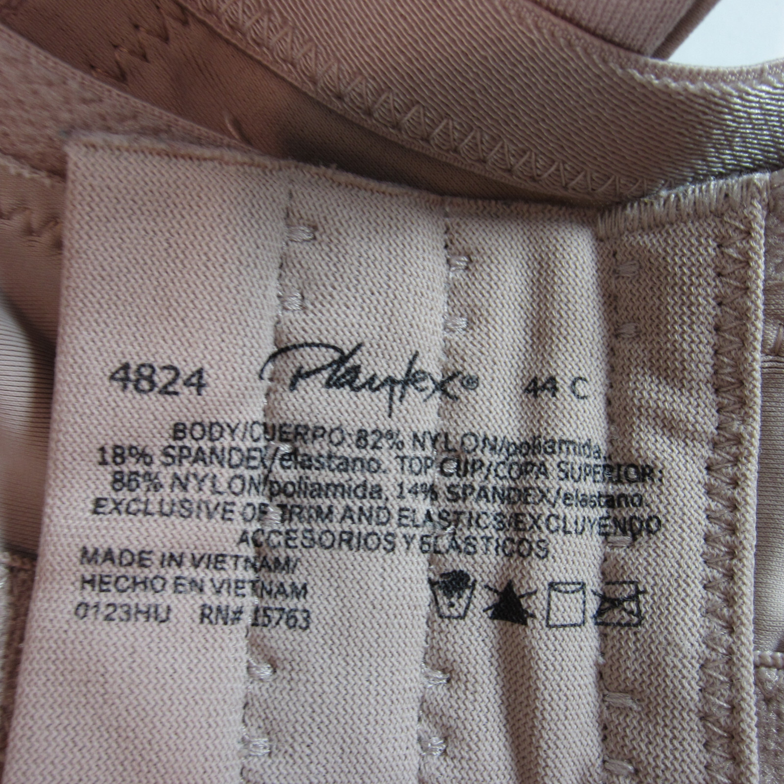 Playtex Wirefree Bra Secrets Shaping Balconette 44c 4824