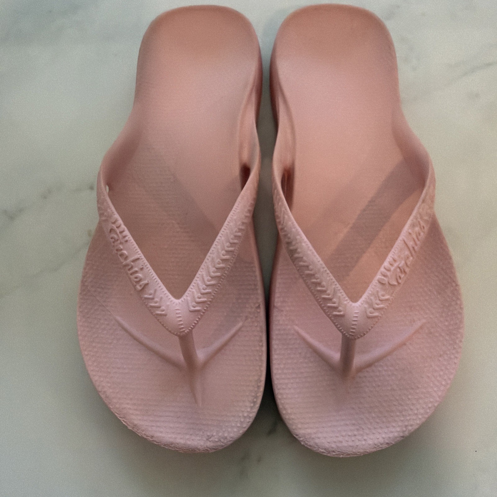 Archies Arch Support Thong Flip Flops Pink Unisex M4 / W5